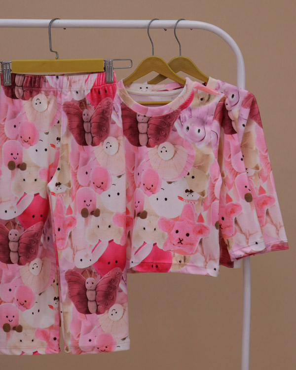 بلوز شلوار مخمل نانو 5 بعدی پروانه - Image 1