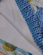 ست مادر دختری بلوز شلوار مخمل 5 بعدی گل بابونه - Image 4