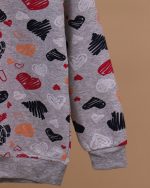 بلوز شلوار تمام چاپ قلب رنگی - Image 10