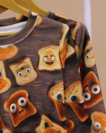 بلوز شلوار مخمل نانو 5 بعدی bread  family - Image 5