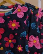 بلوز شلوار مخمل نانو 5 بعدی گل کاموایی family - Image 4