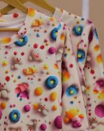 بلوز شلوار مخمل نانو 5بعدی flower Family - Image 5