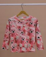 بلوز شلوار مخمل نانو 5 بعدی خرس صورتی  family - Image 10