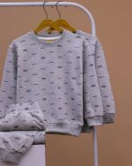 بلوز شلوار تمام چاپ مژه - Image 16