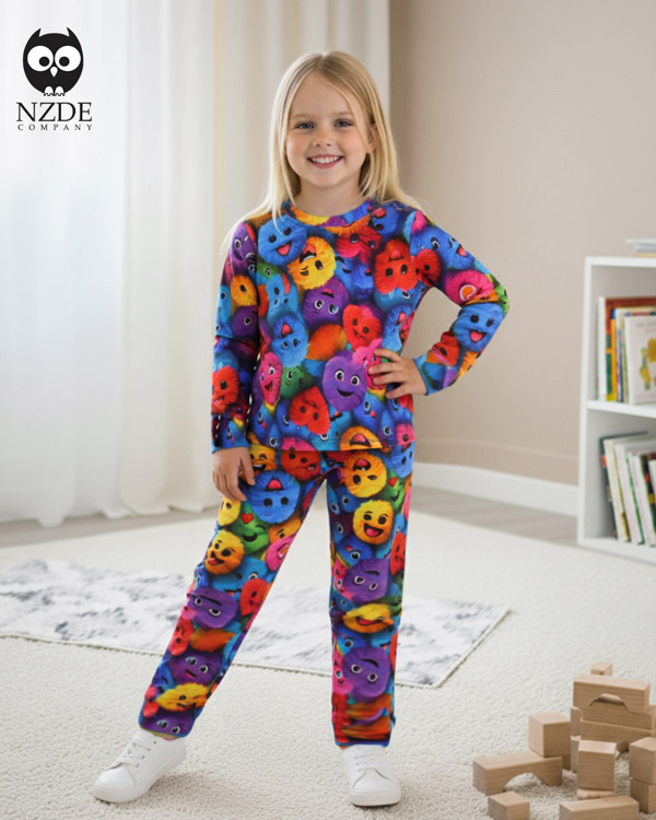 بلوز شلوار مخمل نانو 5 بعدی توپک Family - Image 1