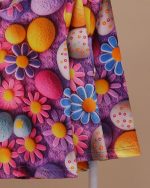 بلوز شلوار مخمل نانو 5بعدی گل Family - Image 3