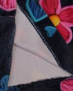 بلوز شلوار مخمل نانو 5 بعدی گل کاموایی family - Image 3