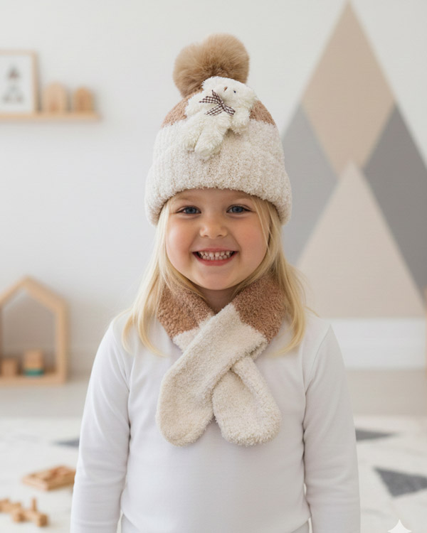 کلاه شالگردن عروسک برجسته - Image 1