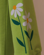 بلوز دخترانه کشبافت ضربدری بابونه - Image 11