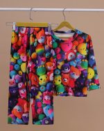 بلوز شلوار مخمل نانو 5 بعدی خرس بازیگوش  family - Image 10