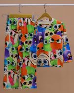 بلوز شلوار مخمل نانو 5 بعدی پرنده family - Image 10