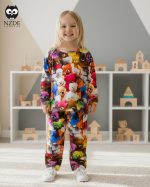 بلوز شلوار مخمل نانو 5 بعدی family bear