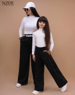 شلوار فوتر دیپلمات ست مادر دختری