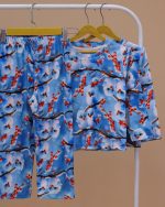 بلوز شلوار مخمل نانو 5 بعدی گنجشک  family - Image 6