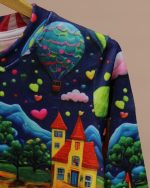 بلوز شلوار مخمل نانو 5بعدی بالن Family - Image 6