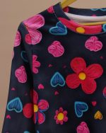 بلوز شلوار مخمل نانو 5 بعدی گل کاموایی family - Image 7