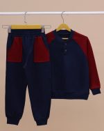 بلوز شلوار آستین رگلان Button model - Image 10