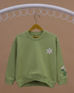 بلوز دخترانه کشبافت ضربدری بابونه - Image 10