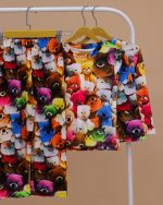 بلوز شلوار مخمل نانو 5 بعدی family bear - Image 8