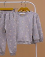 بلوز شلوار تمام چاپ گل بابونه - Image 6