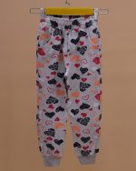 بلوز شلوار تمام چاپ قلب رنگی - Image 14