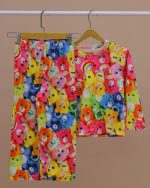 بلوز شلوار مخمل نانو 5بعدی خرس Family - Image 6