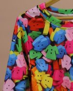 بلوز شلوار مخمل نانو 5 بعدی لباس رنگی family - Image 7