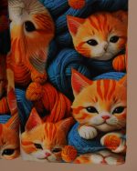 بلوز شلوار مخمل نانو 5 بعدی گربه  family - Image 11