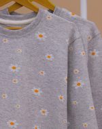 بلوز شلوار تمام چاپ گل بابونه - Image 4