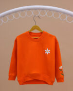 بلوز دخترانه کشبافت ضربدری بابونه - Image 4