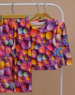 بلوز شلوار مخمل نانو 5بعدی گل Family