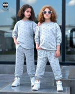 بلوز شلوار تمام چاپ مژه