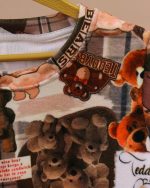 بلوز شلوار مخمل نانو 5 بعدی Teddy family - Image 8