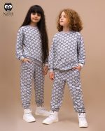 بلوز شلوار ملانژ تمام چاپ گوچی