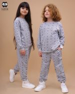 بلوز شلوار ملانژ تمام چاپ LV