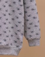 بلوز شلوار تمام چاپ گربه و کاموا - Image 9