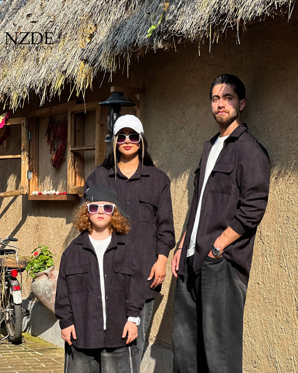 ست خانوادگی شومیز کبریتی بگ استایل - Image 1