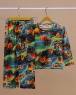 بلوز شلوار مخمل نانو 5 بعدی خونه جنگلی family - Image 12