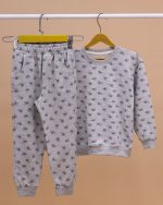 بلوز شلوار تمام چاپ گربه و کاموا - Image 11