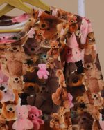 بلوز شلوار مخمل نانو 5 بعدی خرسک family - Image 4