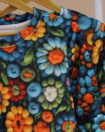 بلوز شلوار مخمل نانو 5 بعدی گل گلی family - Image 5