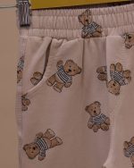 بلوز شلوار تمام چاپ خرس لباس راه راه - Image 17