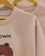 بلوز بگ استایل brown - Image 3