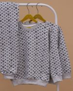 بلوز شلوار ملانژ تمام چاپ LV - Image 7