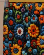 بلوز شلوار مخمل نانو 5 بعدی گل گلی family - Image 12