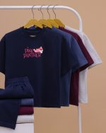 تیشرت شلوار بگ استایل پلنگ صورتی - Image 21