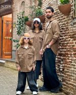 ست خانوادگی شومیز کبریتی بگ استایل - Image 3