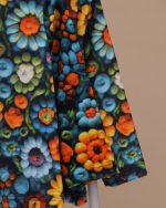 بلوز شلوار مخمل نانو 5 بعدی گل گلی family - Image 3