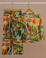 بلوز شلوار مخمل نانو 5 بعدی روباه family - Image 10