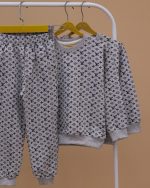 بلوز شلوار ملانژ تمام چاپ LV - Image 11